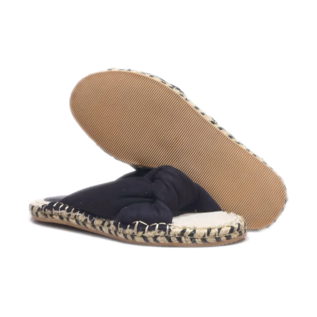 H&M Slippers Canvas Black Colour For Women