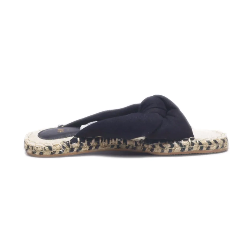 H&M Slippers Canvas Black Colour For Women