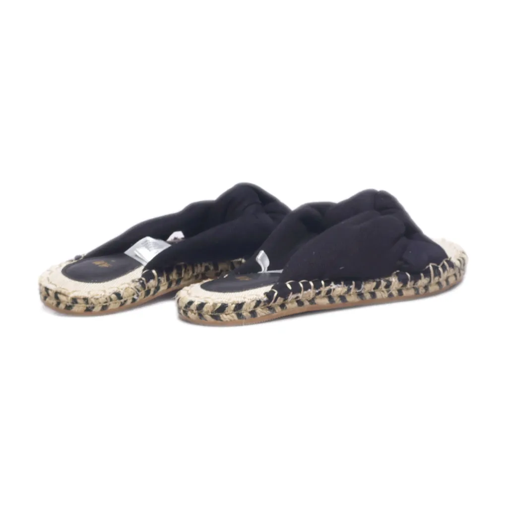 H&M Slippers Canvas Black Colour For Women