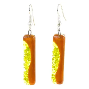 Handcrafted Spring Path Fused Glass Earrings Tili Glass