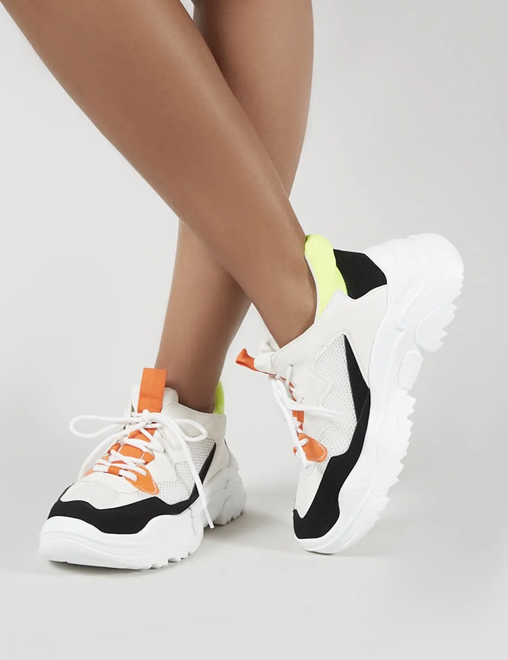 Harley Chunky Trainers in Colourblock