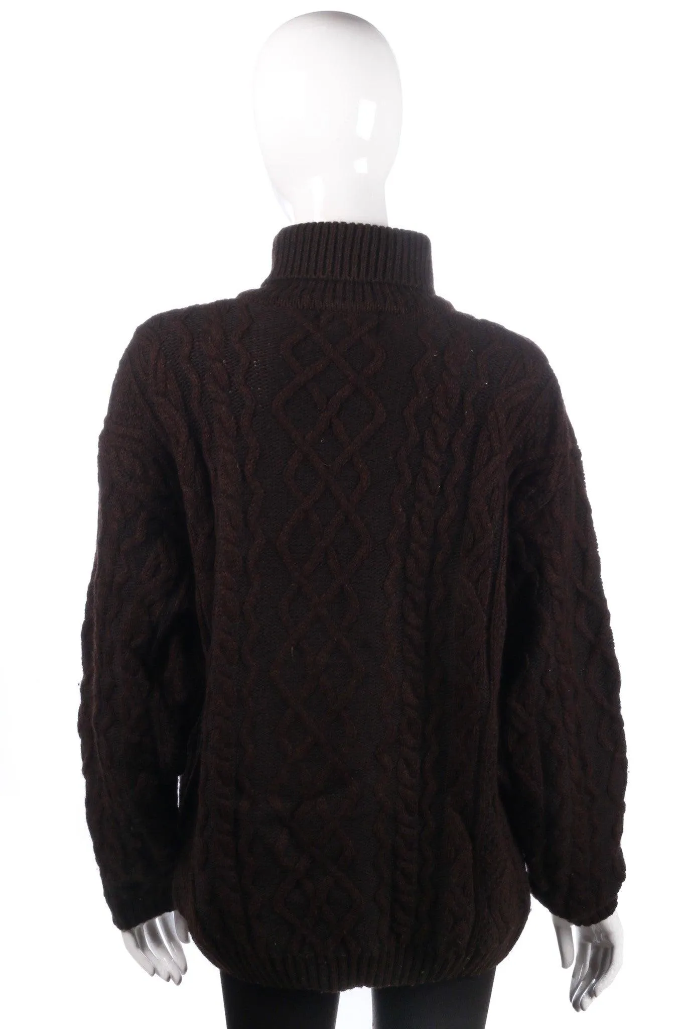 Harris Wilson dark brown winter jumper size 14/16