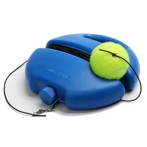 Heavy Duty Tennis Training Aids Base With Elastic Rope Ball Practice Self-Duty Rebound Tennis