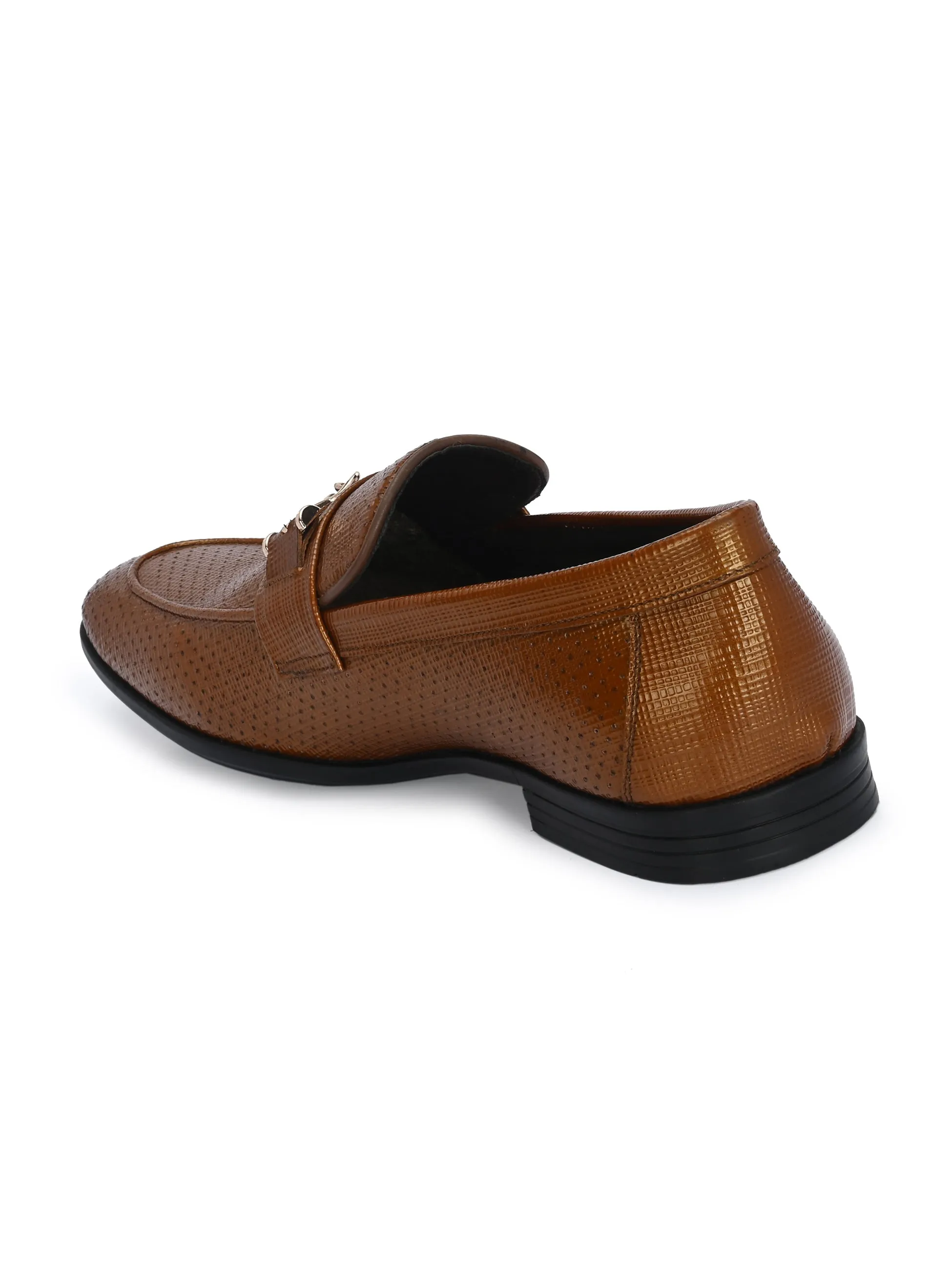 HITZ6344-Men's Tan Leather Party Wear Shoes