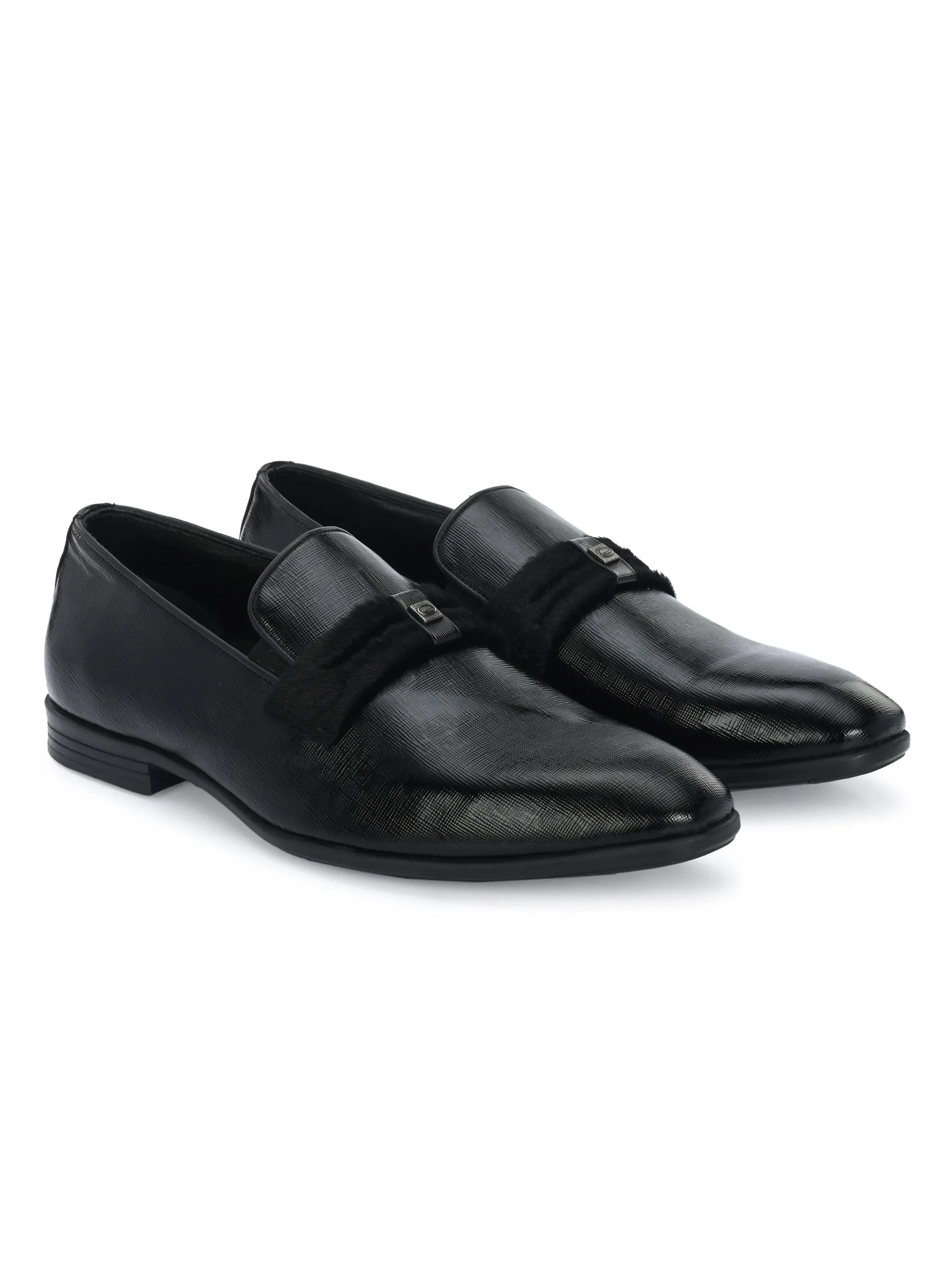 HITZ6346-Men's Black Leather Formal Shoes