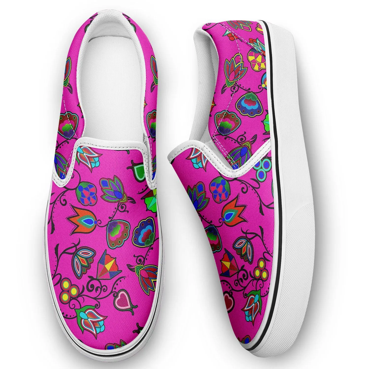 Indigenous Paisley Otoyimm Kid's Canvas Slip On Shoes