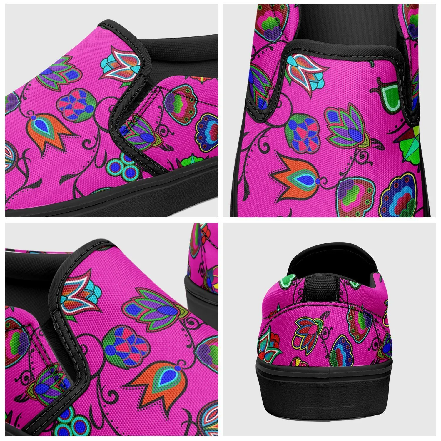 Indigenous Paisley Otoyimm Kid's Canvas Slip On Shoes