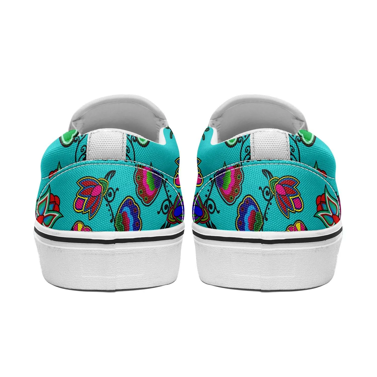 Indigenous Paisley Sky Otoyimm Kid's Canvas Slip On Shoes