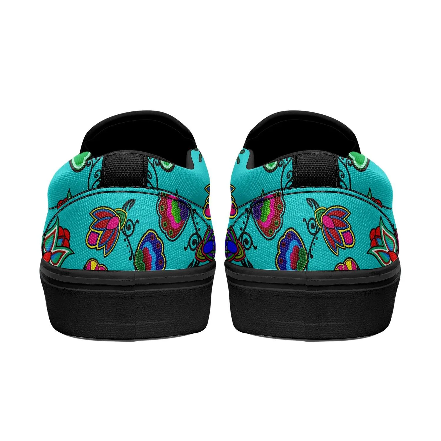 Indigenous Paisley Sky Otoyimm Kid's Canvas Slip On Shoes