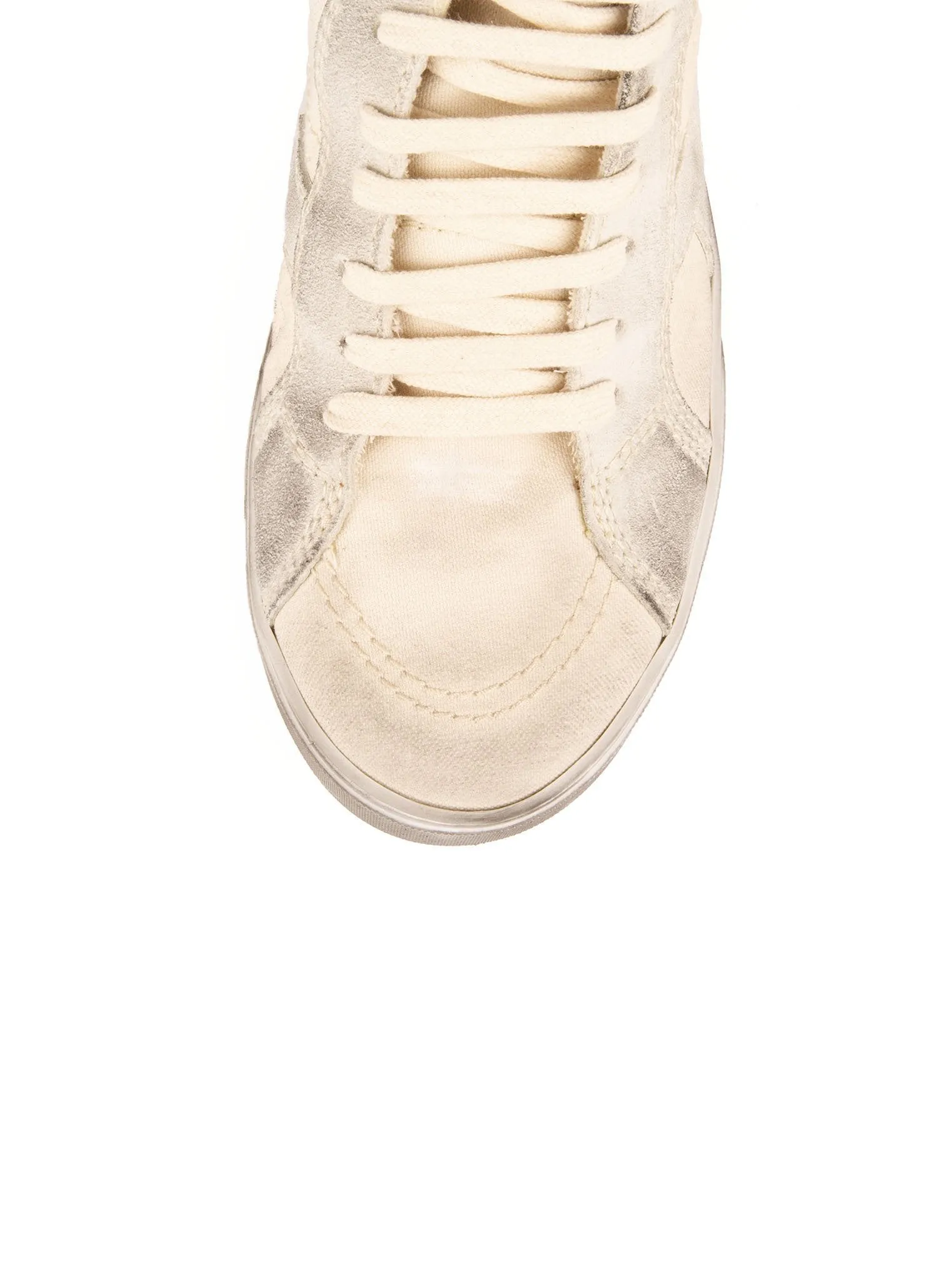 Joe "Smoking Forever" Canvas High Top Sneaker - White