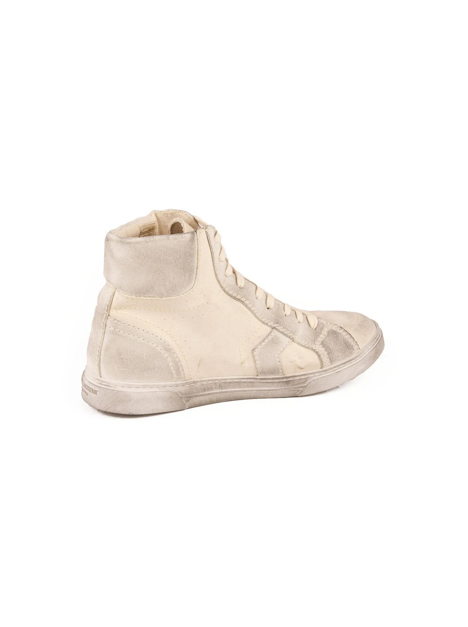 Joe "Smoking Forever" Canvas High Top Sneaker - White