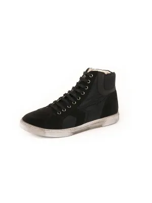 Joe "Smoking Forever" Mid Top Sneaker - Black