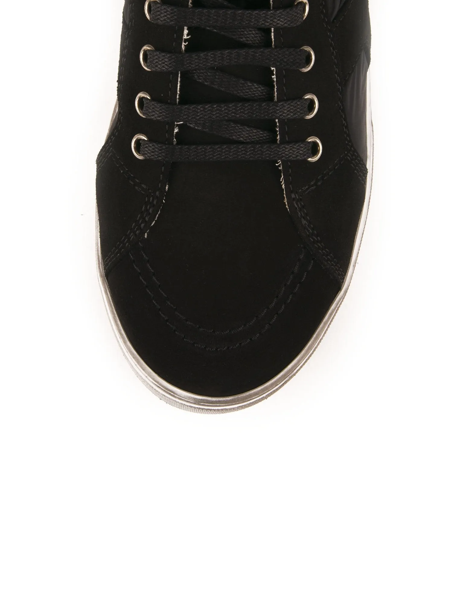 Joe "Smoking Forever" Mid Top Sneaker - Black