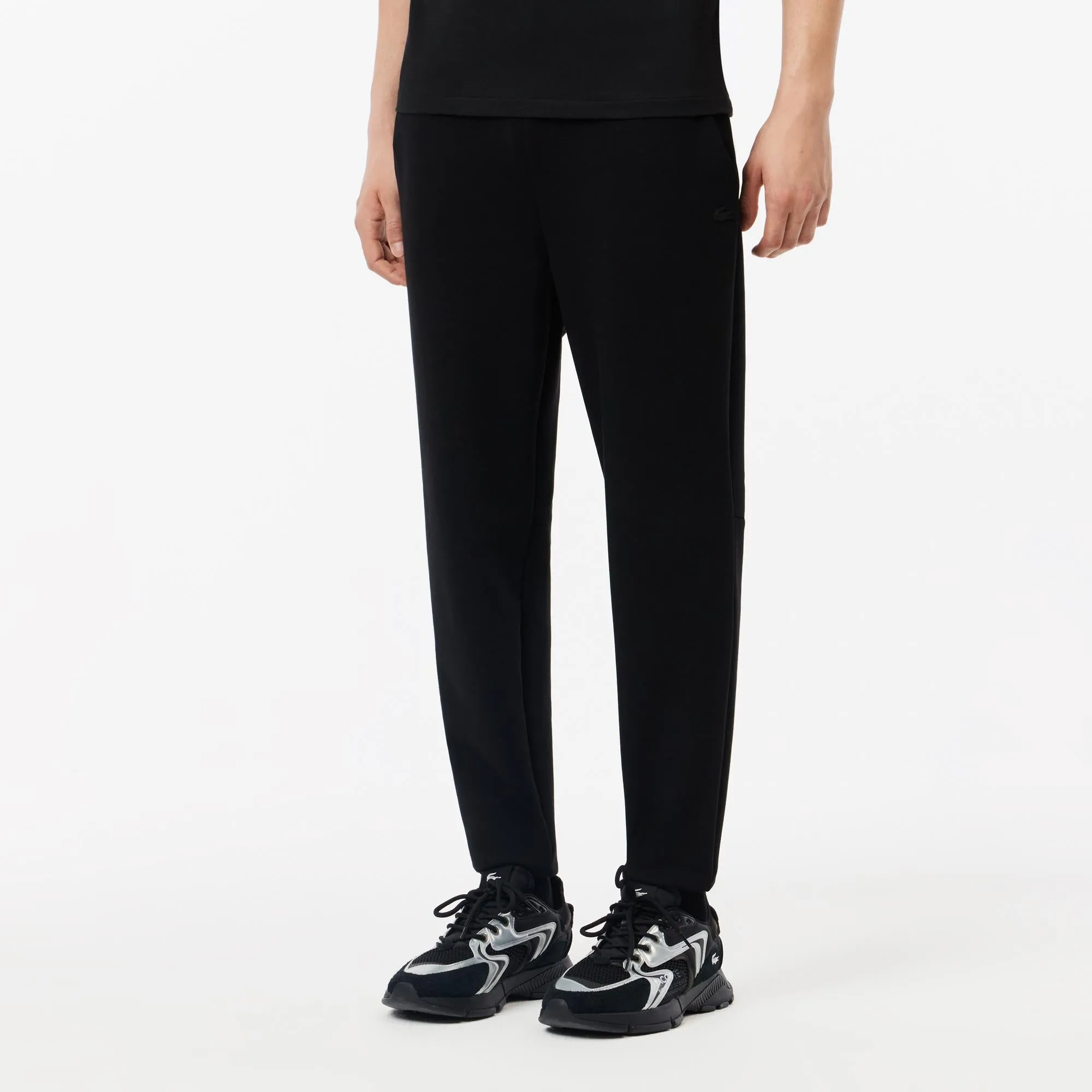 Joggers Pantalon de survêtement Slim Fit Jogger en coton mélangé chiné Mode de Vie Homme - Noir - Homme