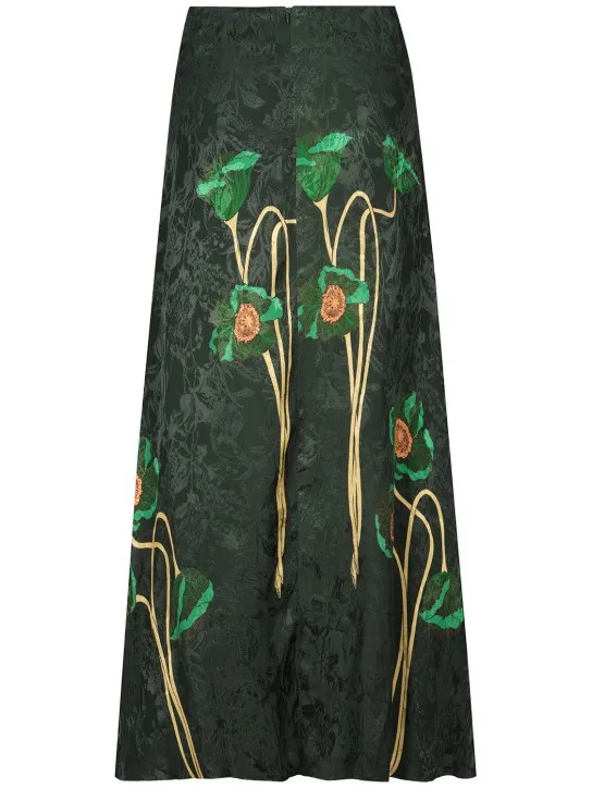 Johanna Ortiz   Profound Passion jacquard midi skirt 