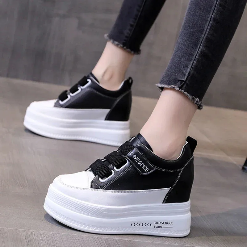 Joskaa 2024 New Black Platform Sneakers High Tops