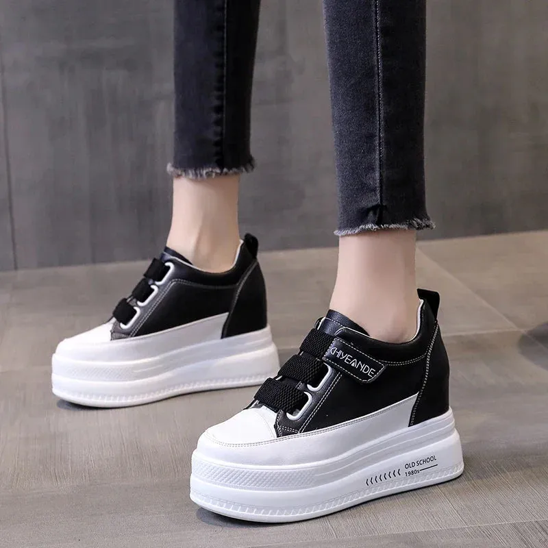 Joskaa 2024 New Black Platform Sneakers High Tops