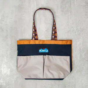 KAVU Twin Falls Tote - Camp Time Navy / Grey