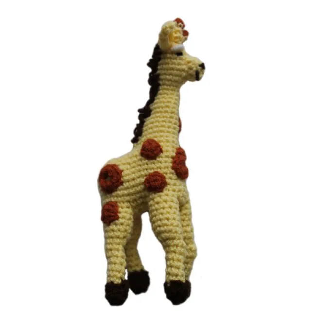 Knit Rattle Giraffe Silk Road Bazaar