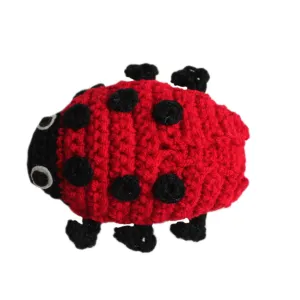 Knit Rattle Ladybug Silk Road Bazaar