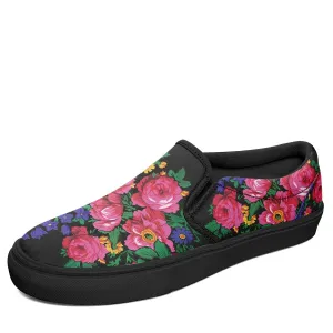 Kokum's Revenge Black Otoyimm Kid's Canvas Slip On Shoes