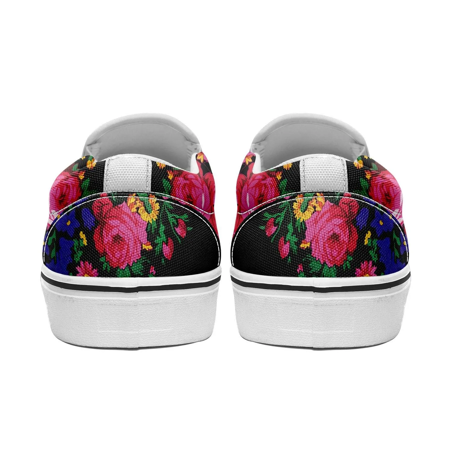 Kokum's Revenge Black Otoyimm Kid's Canvas Slip On Shoes