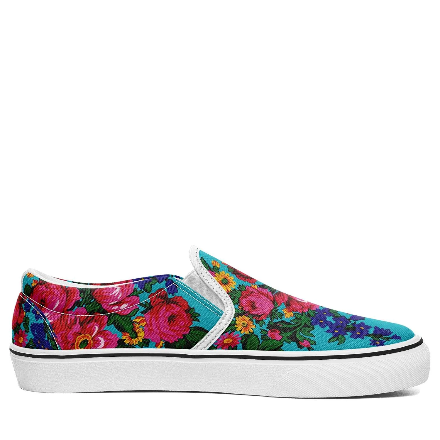 Kokum's Revenge Sky Otoyimm Kid's Canvas Slip On Shoes