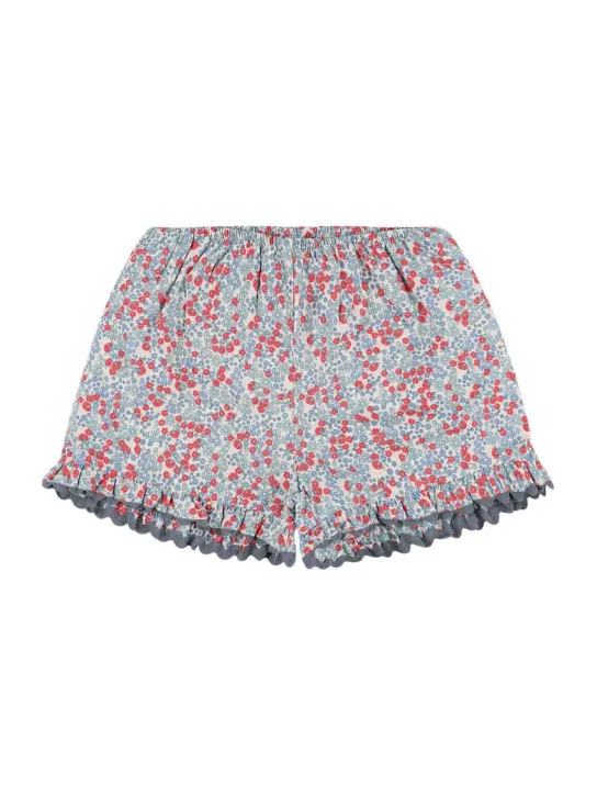 Konges Sløjd   Floral organic cotton poplin shorts 