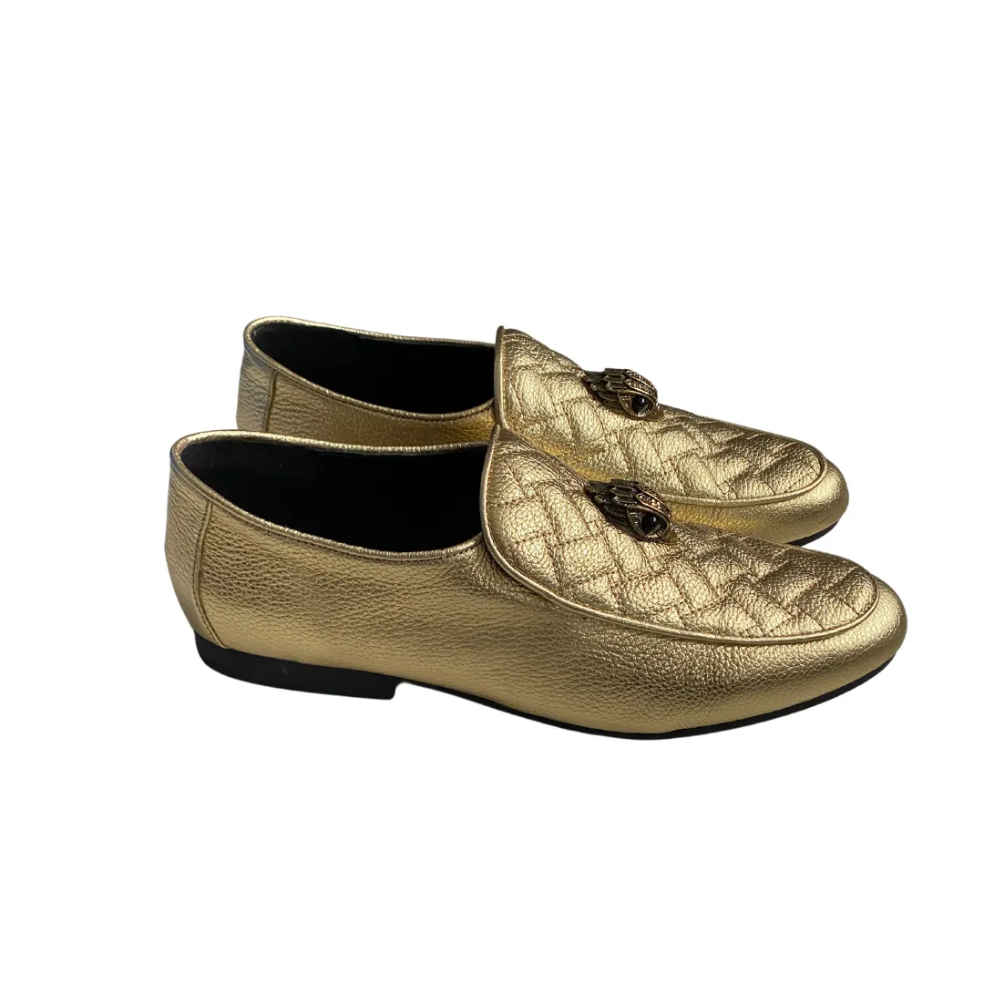 Kurt Geiger London Holly Eagle Loafer Leather Gold SIZE 41