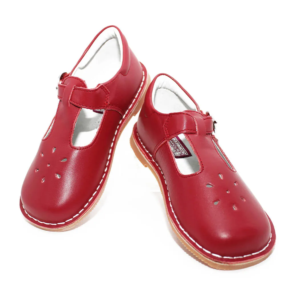 L’ Amour School Uniform Shoe Red Walker Toddler Kids Girl-Kids Shoes