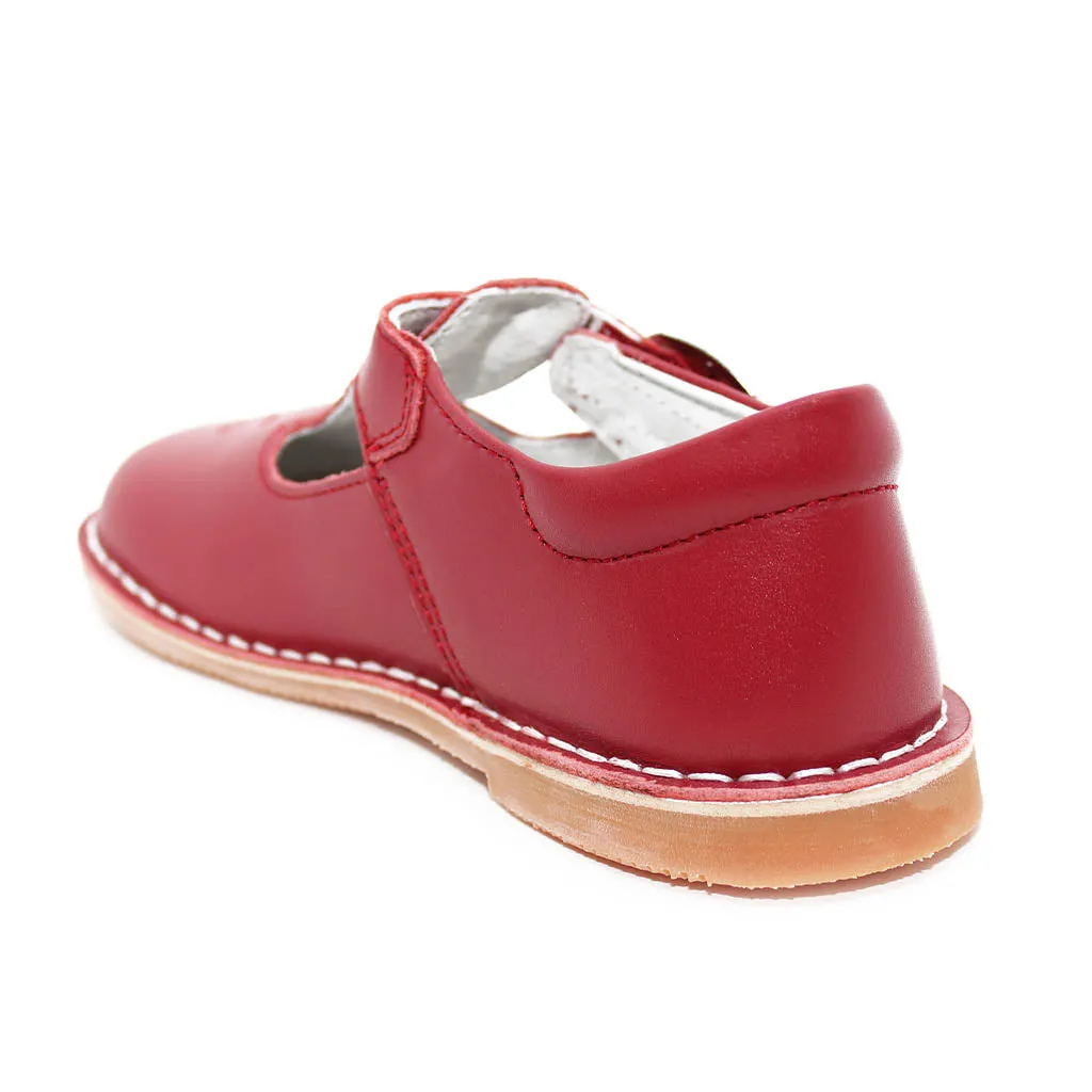 L’ Amour School Uniform Shoe Red Walker Toddler Kids Girl-Kids Shoes