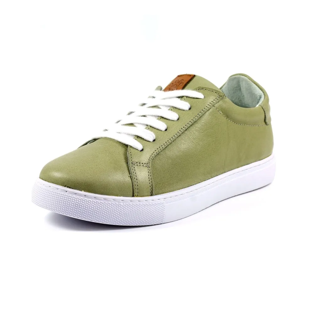 Lazy Dogs DLD003 Piper Ladies Khaki Leather Lace Up Shoes