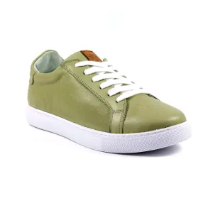 Lazy Dogs DLD003 Piper Ladies Khaki Leather Lace Up Shoes