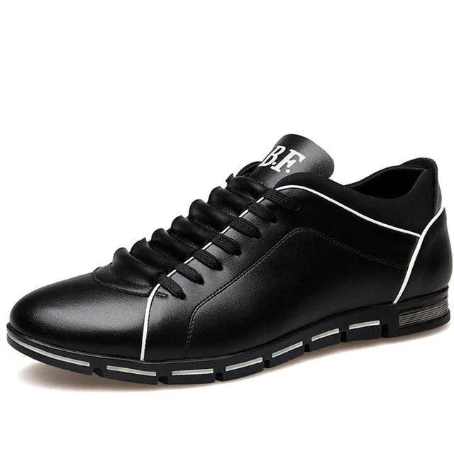 leather shoes men massage 2019 spring/summer man's derby shoes fashion lace-up solid wedges black dress shoes leather 39-48