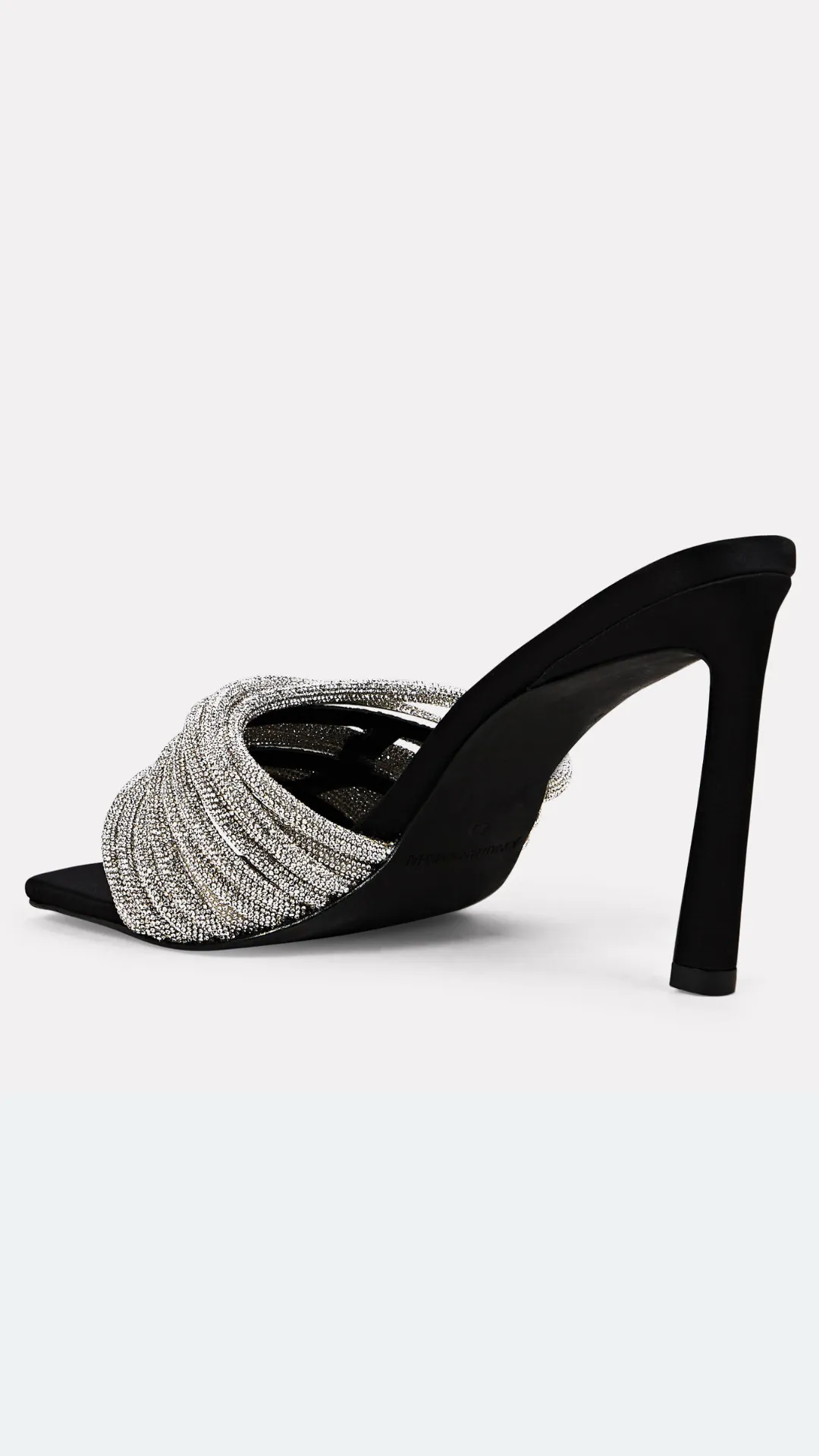 Lena Multi Strap Crystal Mule