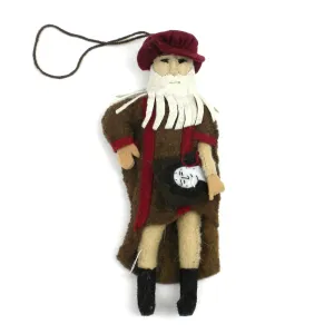 Leonardo Da Vinci Felt Ornament Silk Road Bazaar