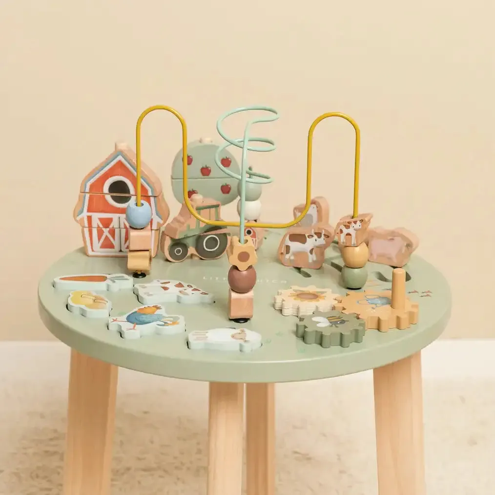 Little Farm Wooden Activity Table