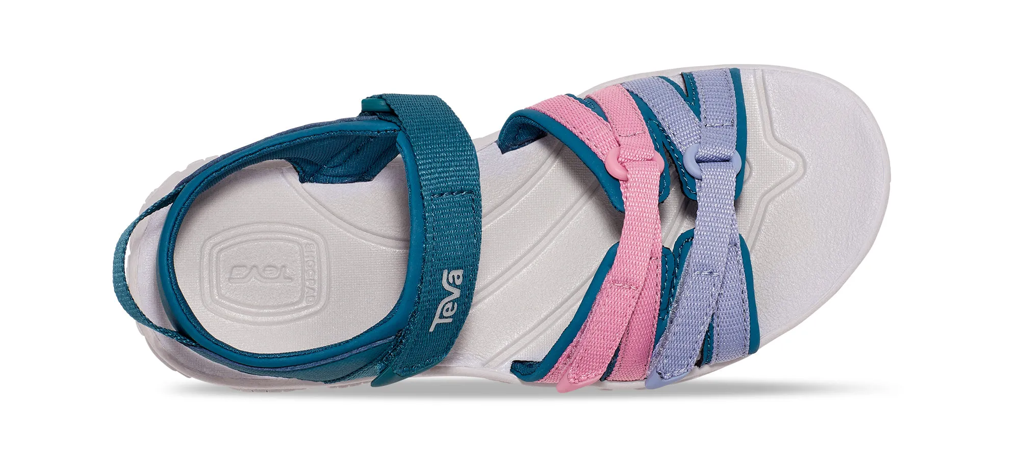 Little Kid's Teva Tirra Color: Blue Coral Multi