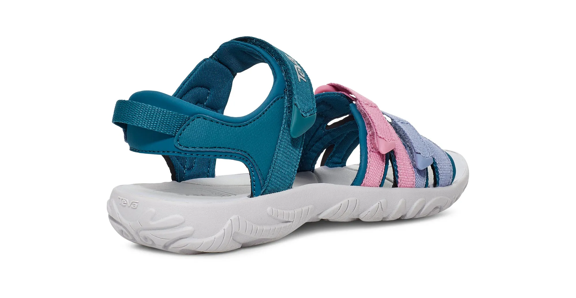 Little Kid's Teva Tirra Color: Blue Coral Multi