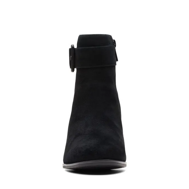 Loken Zip Waterproof Black Suede Ankle Boots