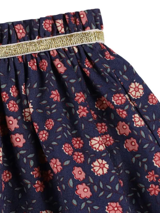 Louise Misha   Printed cotton skirt 