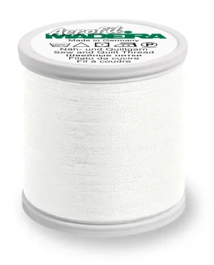 Madeira Aerofil 120 | Polyester Sewing-Construction Thread | 440 yards | 9125-8020 | White