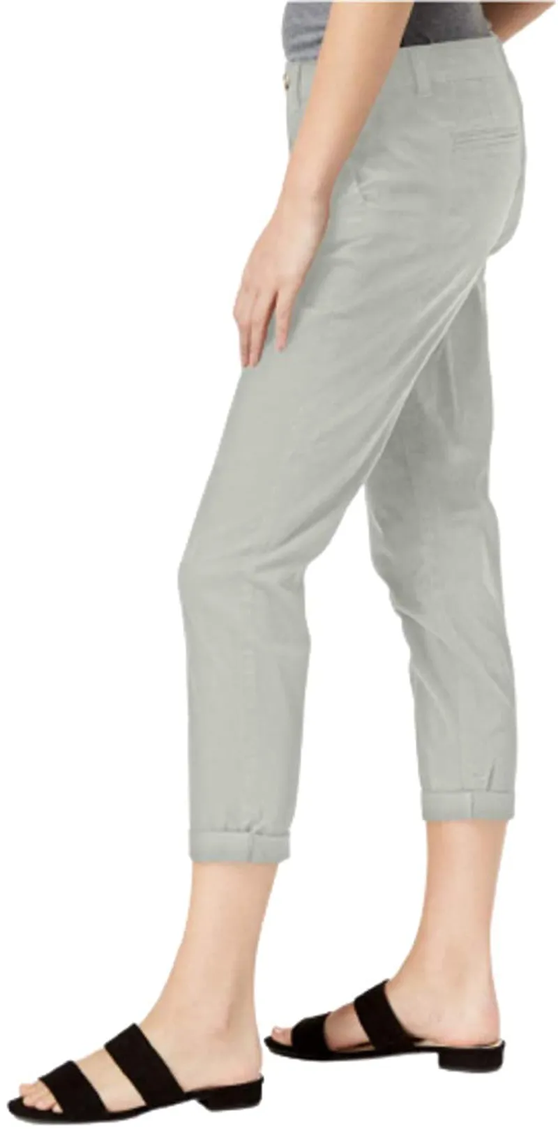 Maison Jules Womens Lou Lou Mid Rise Cuffed Ankle Pants