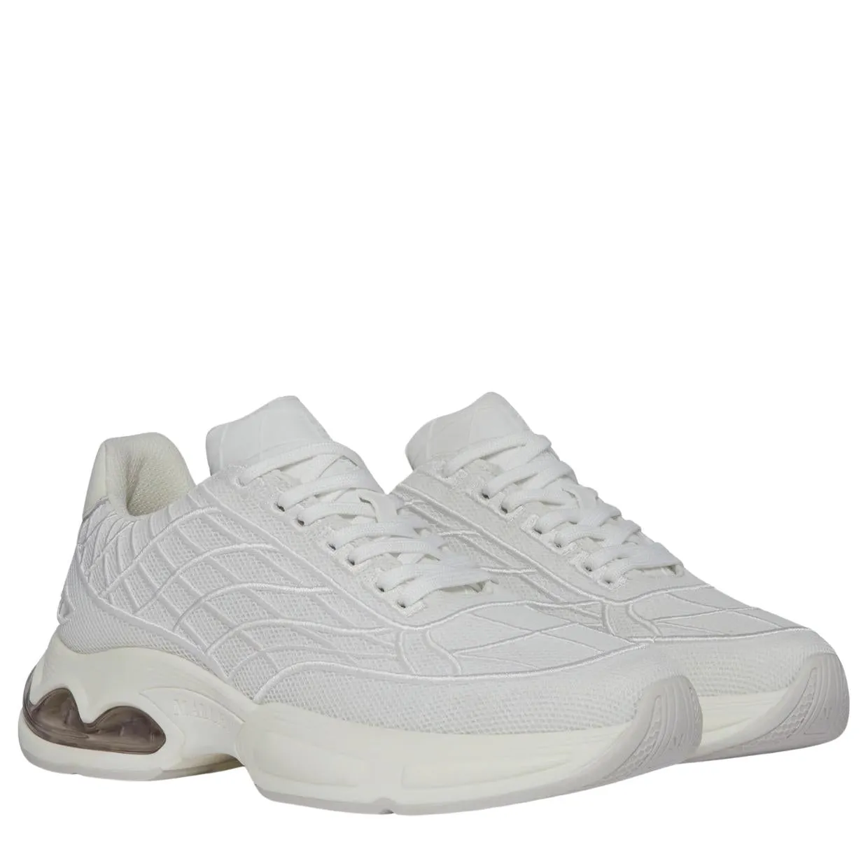 Mallet London Neptune White Stitch Trainers