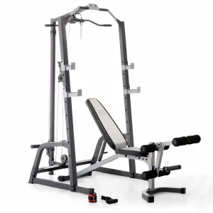 Marcy Pro Deluxe Cage System with Weight Lifting Bench | PM-5108