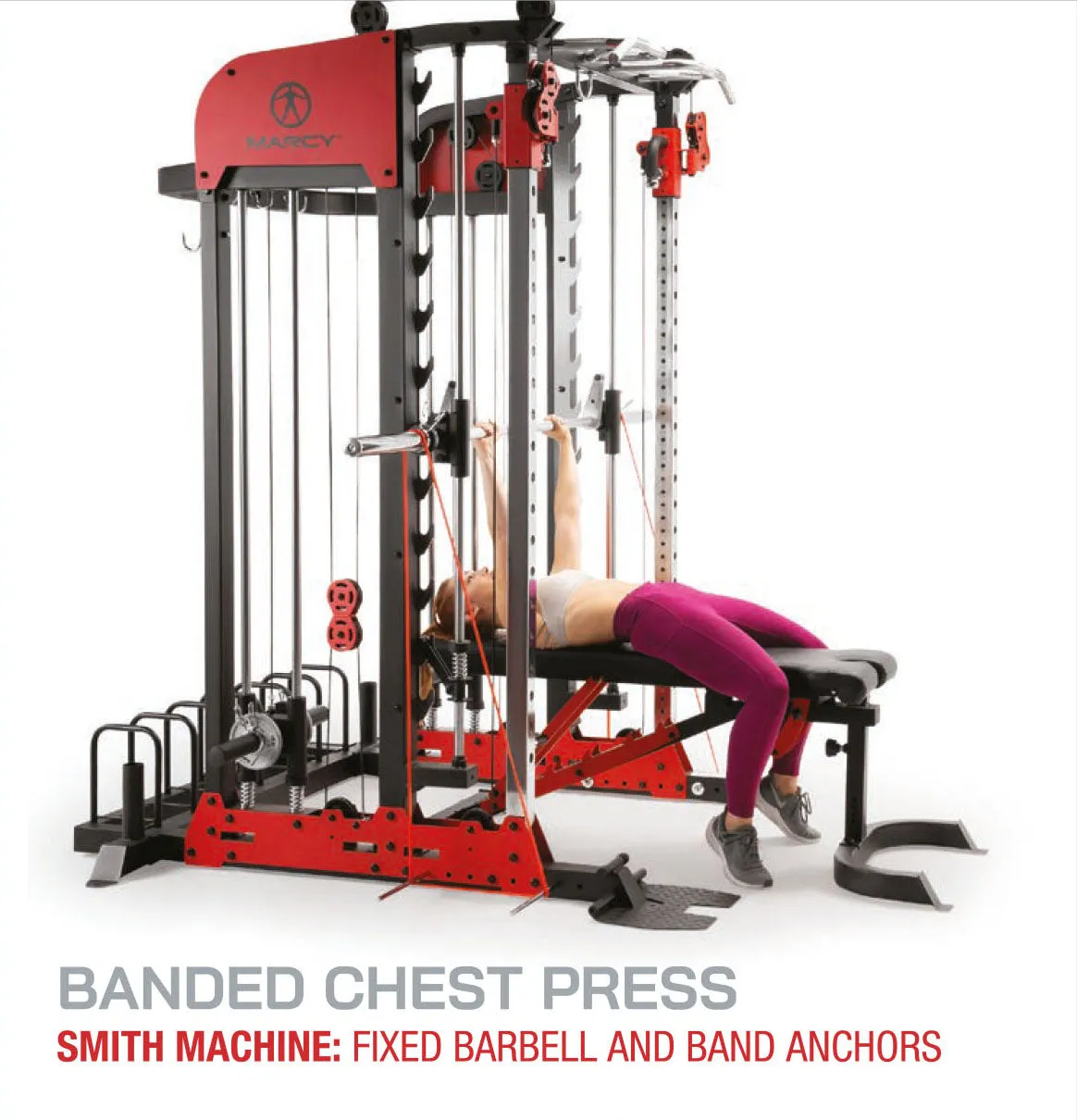 Marcy Pro Deluxe Smith Cage Home Gym System – SM-7553