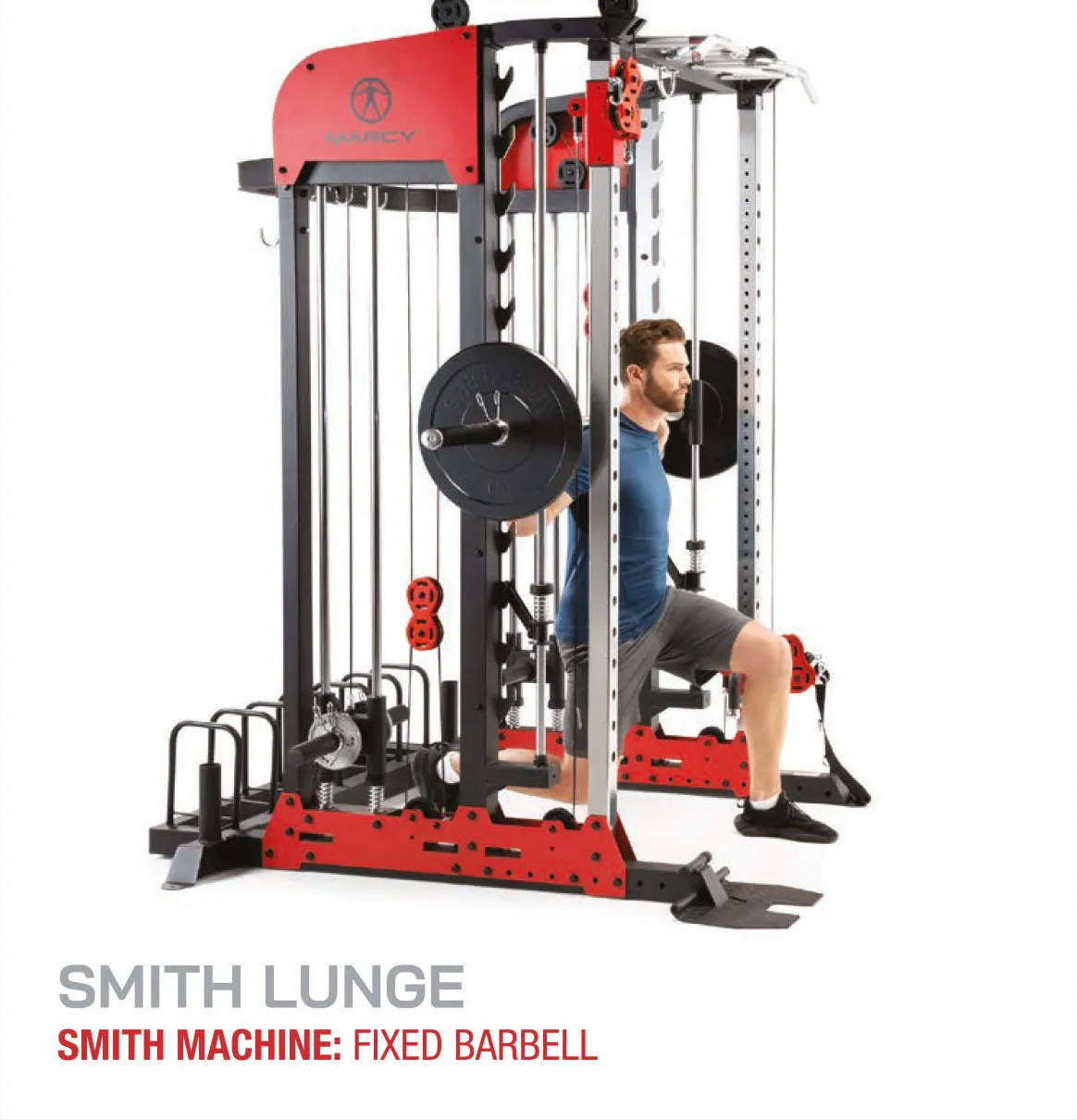 Marcy Pro Deluxe Smith Cage Home Gym System – SM-7553