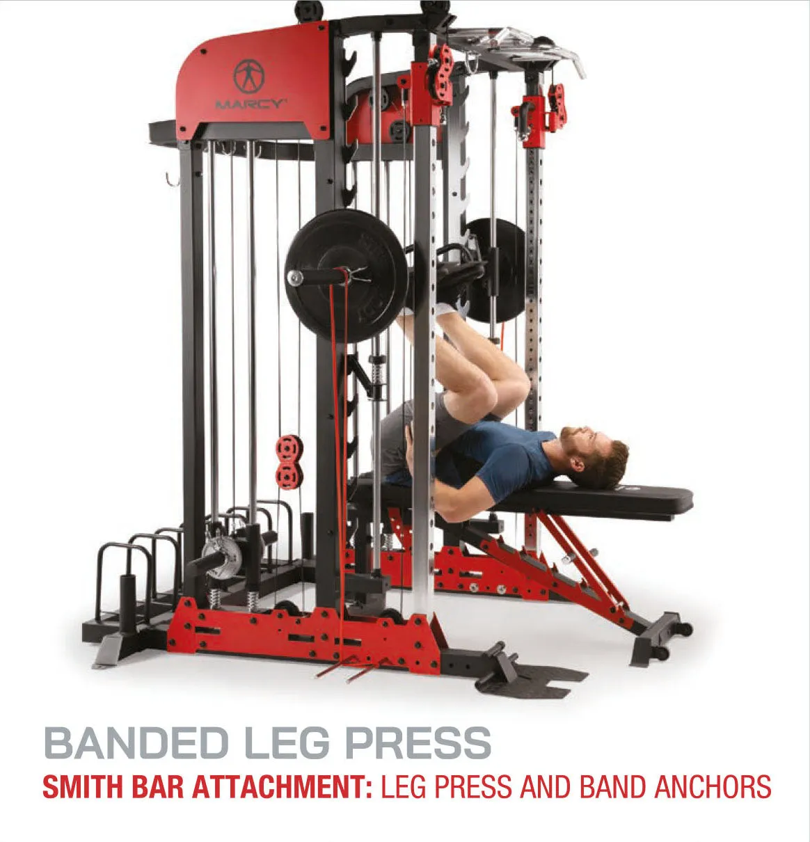 Marcy Pro Deluxe Smith Cage Home Gym System – SM-7553