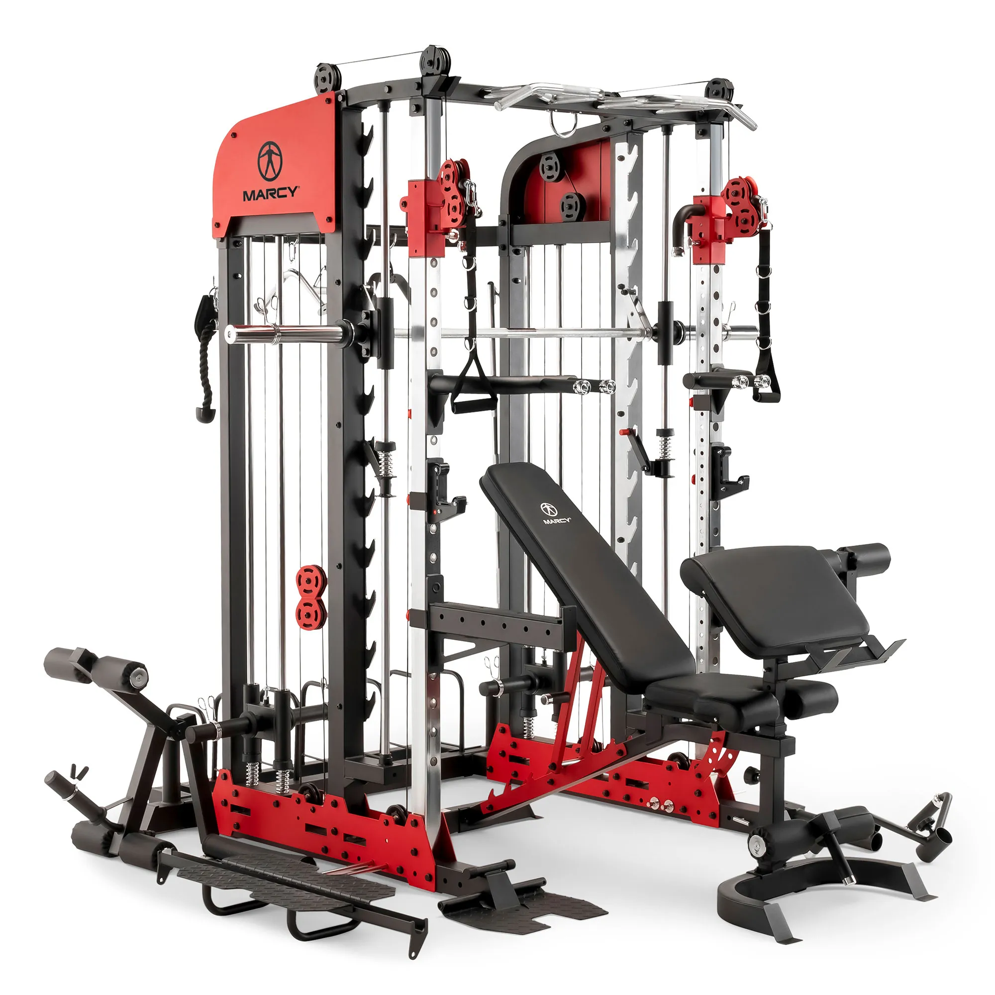 Marcy Pro Deluxe Smith Cage Home Gym System – SM-7553