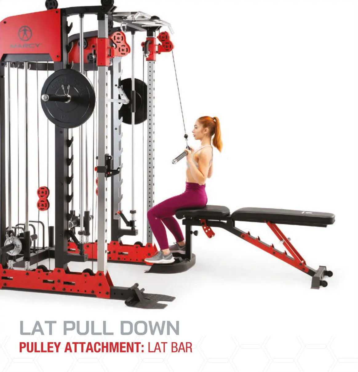 Marcy Pro Deluxe Smith Cage Home Gym System – SM-7553